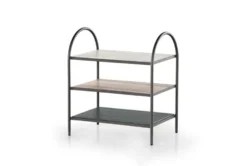 Metal + Marble 3 Tier Accent Table