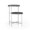 Riete End Table-Distressed Iron