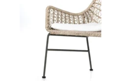 Bandera Outdoor Chair With Cushion Bronze -Living Room Furniture Shop 282444 white rattan accent chair detail 48