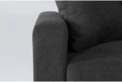 Pascal II Granite 91" Queen Convertible Sofa Sleeper -Living Room Furniture Shop 282574 grey fabric futonconvertible sofa bed detail 44