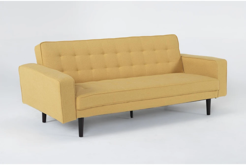 Petula II Mustard 85" Convertible Sofa Bed 2 Petula II Mustard 85" Convertible Sofa Bed - Image 2