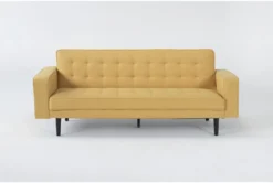 Petula II Mustard 85" Convertible Sofa Bed