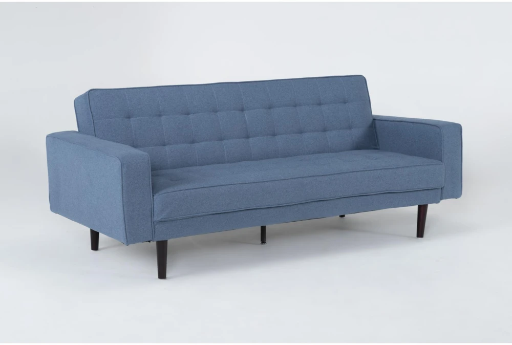 Petula II Blue 85" Convertible Sofa Bed 2 Petula II Blue 85" Convertible Sofa Bed - Image 2