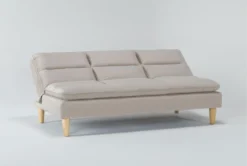 Piper Sand 71" Convertible Sofa Bed -Living Room Furniture Shop 282578 brown fabric futonconvertible sofa bed side 20