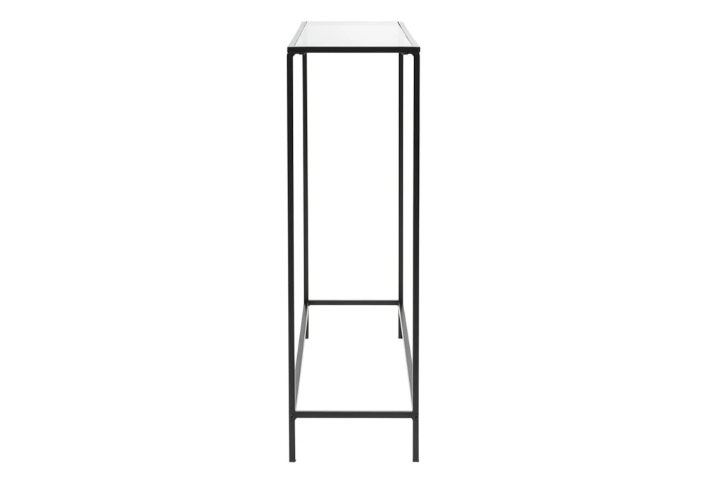 Zola Glass 36" Console Table With Black Base 3 Zola Glass 36" Console Table With Black Base - Image 3