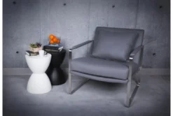 Zabka White Outdoor 17" Stool -Living Room Furniture Shop 282886 white plastic accent ottoman detail 46