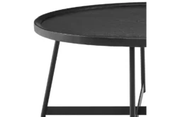 Weldon Small Black Round Coffee Table -Living Room Furniture Shop 282890 black mdf coffee table detail 45