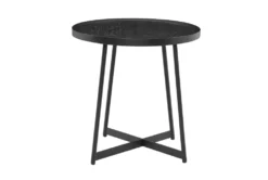 Weldon Black Ash Round End Table With Black Base -Living Room Furniture Shop 282892 black mdf end table detail 45