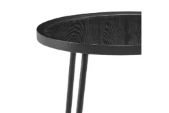 Weldon Black Ash Round End Table With Black Base -Living Room Furniture Shop 282892 black mdf end table detail 46