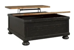 Delburne Square Lift-Top Coffee Table With Storage