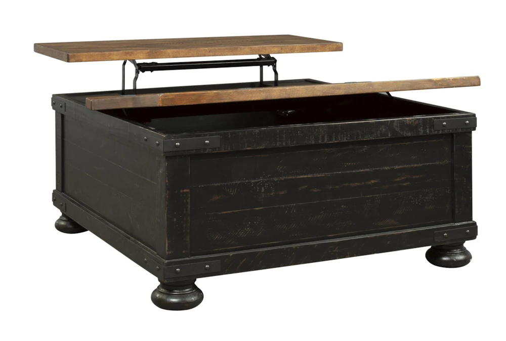 Delburne Square Lift-Top Coffee Table With Storage 1 Delburne Square Lift-Top Coffee Table With Storage