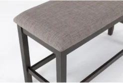 Westshore Grey 42" Counter Bench -Living Room Furniture Shop 283070 grey wood dining bench detail 44