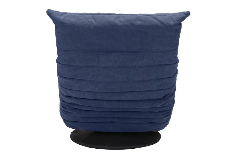 Blue Low Swivel Gaming Chair 4 Blue Low Swivel Gaming Chair - Image 4