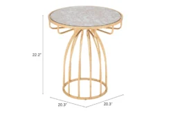 Mirror & Gold Accent Table 14 Mirror & Gold Accent Table -Living Room Furniture Shop 283830 gold metal accent table detail 50
