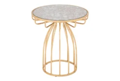 Mirror & Gold Accent Table 16 Mirror & Gold Accent Table -Living Room Furniture Shop 283830 gold metal accent table detail 51