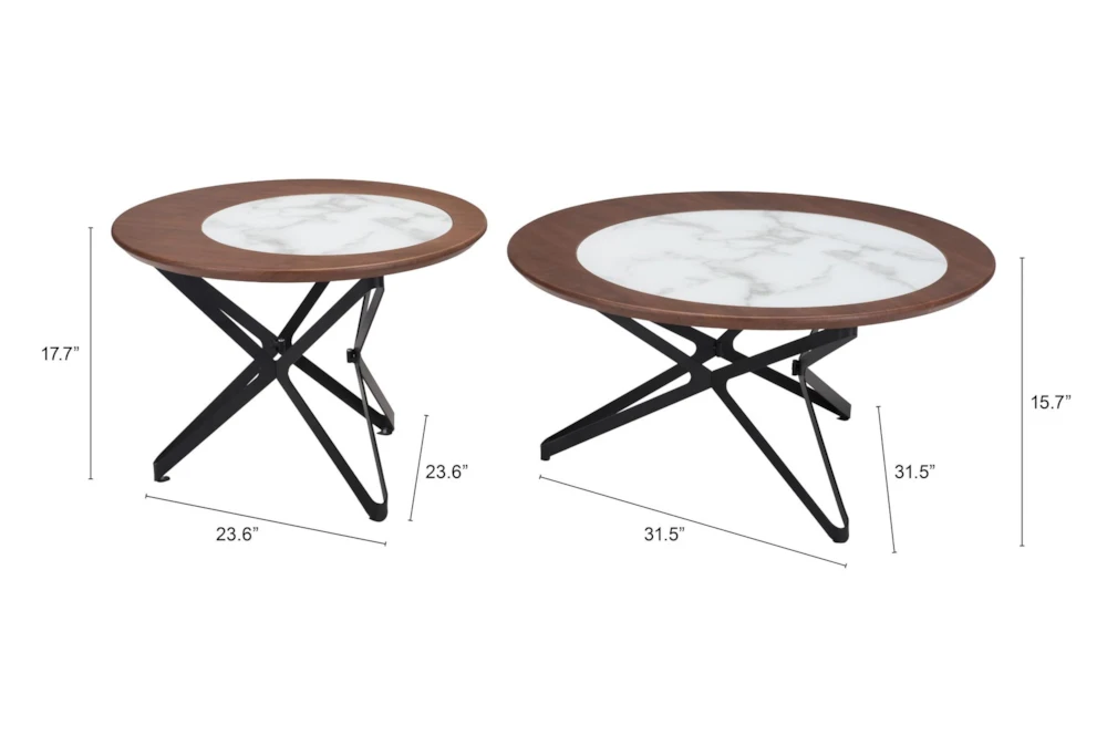 Lilo Small Round Coffee Table Set Of 2 - Image 9
