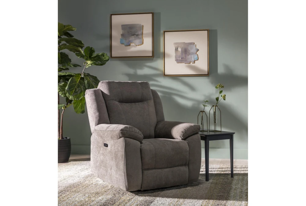 Maine Grey Power Lift Recliner With USB 9 Maine Grey Power Lift Recliner With USB - Image 9