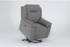 Maine Grey Power Lift Recliner With USB 12 Maine Grey Power Lift Recliner With USB -Living Room Furniture Shop 284075 grey fabric lift side 19