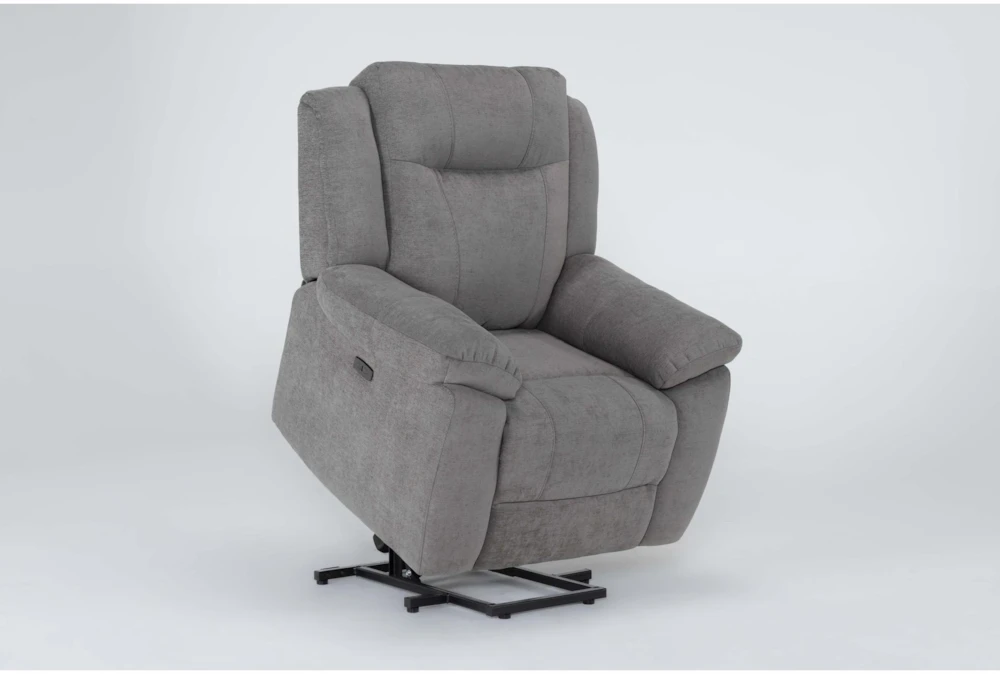 Maine Grey Power Lift Recliner With USB 3 Maine Grey Power Lift Recliner With USB - Image 3