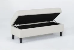 Emery Chiffon Storage Cocktail Ottoman 8 Emery Chiffon Storage Cocktail Ottoman -Living Room Furniture Shop 284087 natural fabric ottoman side 19