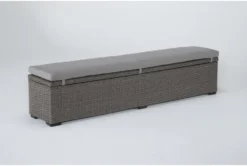 Sanibel Outdoor Dining Storage Bench 6 Sanibel Outdoor Dining Storage Bench -Living Room Furniture Shop 284529 grey wicker dining bench side 18