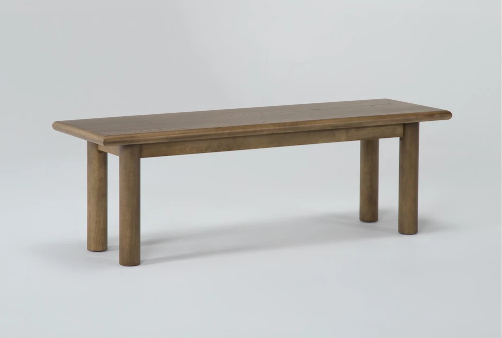 Felix 58" Toasted Natural Oak Dining Bench 2 Felix 58" Toasted Natural Oak Dining Bench - Image 2