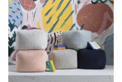 18X18 White Sherpa Cube Floor Pouf 7 18X18 White Sherpa Cube Floor Pouf -Living Room Furniture Shop 285782 white polyester indoor pouf room 45