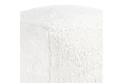 18X18 White Sherpa Cube Floor Pouf 6 18X18 White Sherpa Cube Floor Pouf -Living Room Furniture Shop 285782 white polyester pouf detail 44