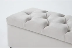 Mariah 60 Inch Storage Bench 10 Mariah 60 Inch Storage Bench -Living Room Furniture Shop 286107 beige fabric bench detail 45