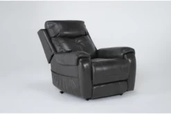Carl Dark Grey Leather Power Lift Recliner With Power Headrest & Heat 12 Carl Dark Grey Leather Power Lift Recliner With Power Headrest & Heat -Living Room Furniture Shop 286566 grey leather lift side 19