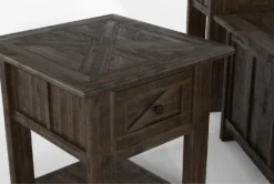 Grant 4 Piece Coffee Table Set -Living Room Furniture Shop 286605 grey wood coffee and end table set detail 44