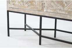 Lupe 90" Tv Stand -Living Room Furniture Shop 287232 natural wood media console detail 48