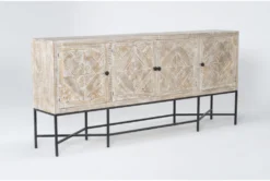 Lupe 90" Tv Stand -Living Room Furniture Shop 287232 natural wood media console side 18