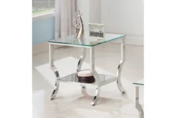 Jordanna End Table 6 Jordanna End Table -Living Room Furniture Shop 287396 silver glass end table detail 452