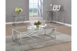 Elianna Console Table -Living Room Furniture Shop 287401 silver metal sofa table room 85