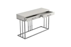 Noelle Console Table 10 Noelle Console Table -Living Room Furniture Shop 287465 white metal sofa table front 03