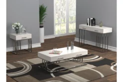 Noelle Console Table 13 Noelle Console Table -Living Room Furniture Shop 287465 white metal sofa table room 85