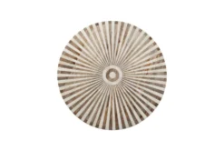 Madagascar Round Bone Inlay Coffee Table -Living Room Furniture Shop 288438 brown wood coffee table detail 46