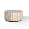 Madagascar Round Bone Inlay Coffee Table