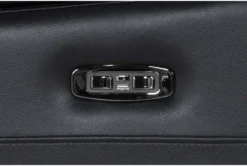 Eastwood Midnight 75" Power Reclining Storage Console Loveseat With Power Headrest & USB -Living Room Furniture Shop 290155 black polyester console loveseat hardware 51