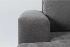 Bonaterra Charcoal Chair -Living Room Furniture Shop 291049 grey fabric chair detail 45