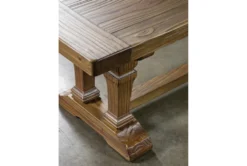 Myra 64" Dining Bench -Living Room Furniture Shop 292182 brown wood dining bench detail 44