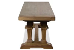 Myra 64" Dining Bench -Living Room Furniture Shop 292182 brown wood dining bench side 14