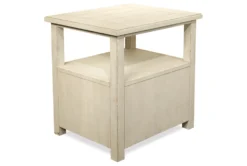 Salinger End Table -Living Room Furniture Shop 292625 white wood end table back 82
