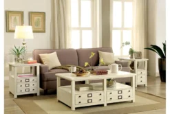Salinger End Table -Living Room Furniture Shop 292625 white wood end table room 85