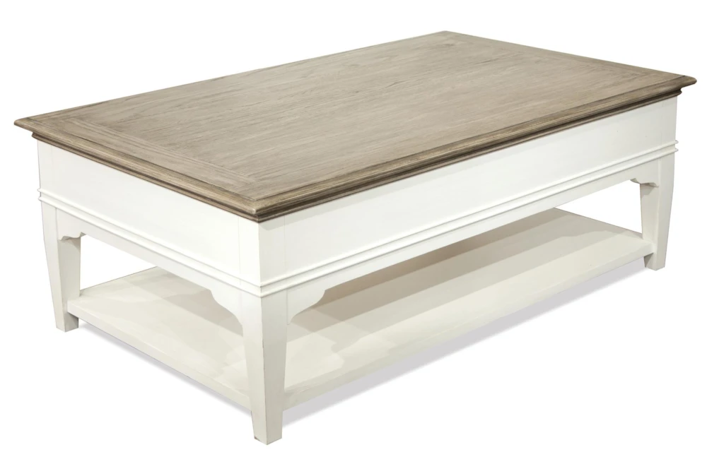 Kira Two-Tone Large Coffee Table With Storage 6 Kira Two-Tone Large Coffee Table With Storage - Image 6