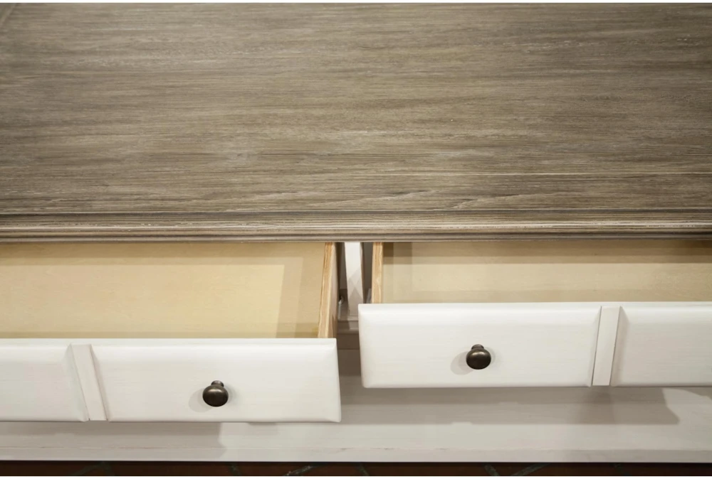 Kira Two-Tone Large Coffee Table With Storage 4 Kira Two-Tone Large Coffee Table With Storage - Image 4