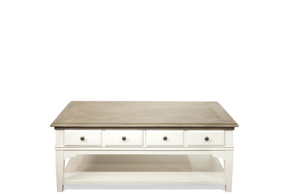 Kira Two-Tone Large Coffee Table With Storage 2 Kira Two-Tone Large Coffee Table With Storage - Image 2