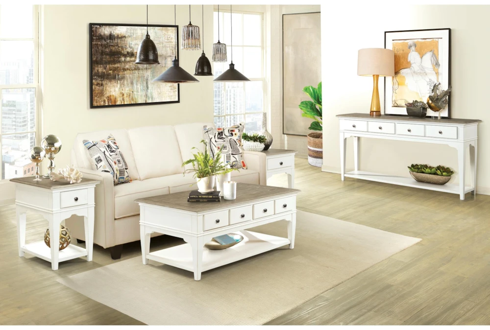 Kira Two-Tone Large Coffee Table With Storage 7 Kira Two-Tone Large Coffee Table With Storage - Image 7