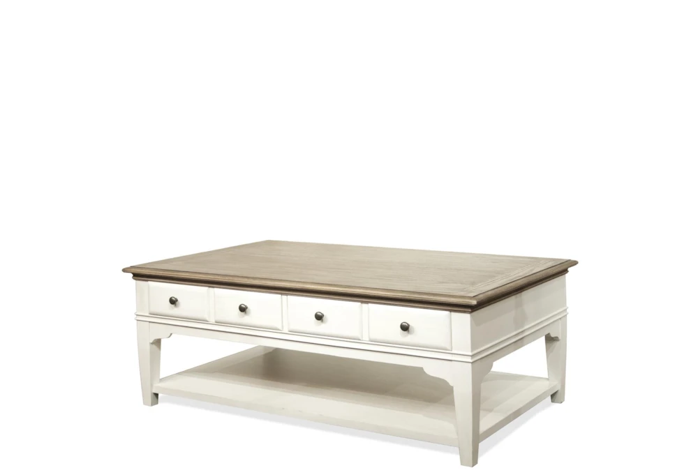 Kira Two-Tone Large Coffee Table With Storage 1 Kira Two-Tone Large Coffee Table With Storage